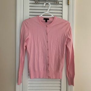 J.Crew lightweight baby pink cardigan sweater. Size XS.